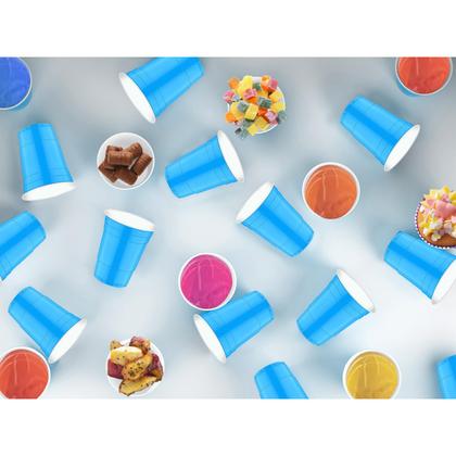 Imagem de Copos de plástico cssopenss 16 onças (473 ml) azuis 120 unidades para festa