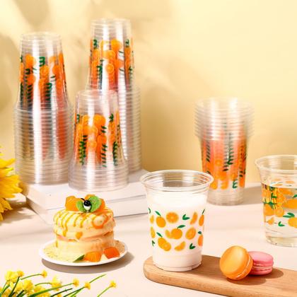 Imagem de Copos de plástico descartáveis Funnymoom Little Cutie 16 onças 60 unidades