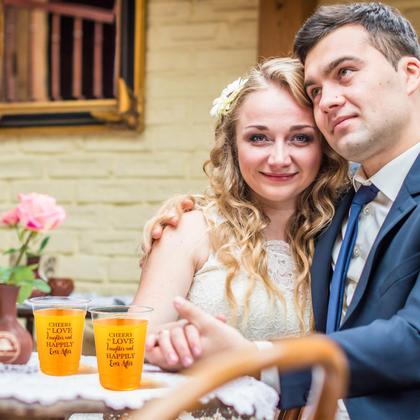 Imagem de Copos de plástico descartáveis Funnymoom, pacote 60, 350 ml