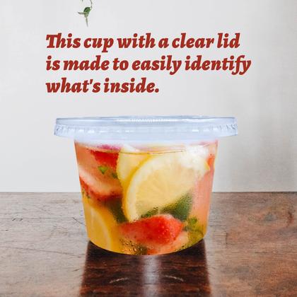 Imagem de Copos de plástico descartáveis Qinsihwn de 8 onças (250 mL) com tampas, pacote com 50