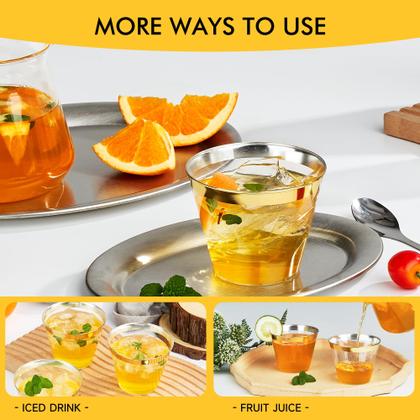 Imagem de Copos de plástico descartáveis RACETOP 270 mL com borda dourada pacote com 200