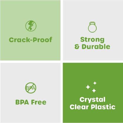 Imagem de Copos de plástico, embalagem confortável, Crystal PET Clear, 600 ml, pacote com 100