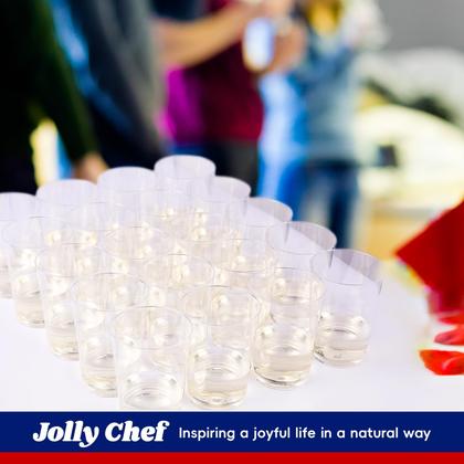 Imagem de Copos de plástico JOLLY CHEF 400mL Clear, pacote com 50 unidades para festa
