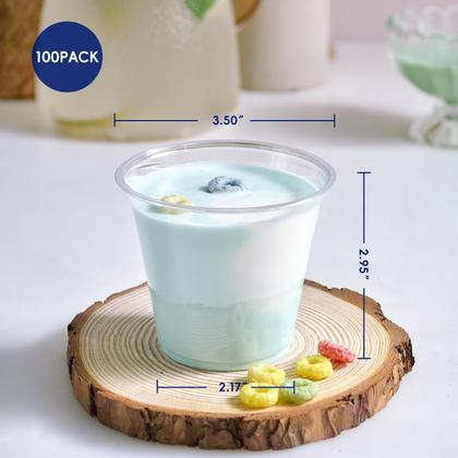 Imagem de Copos de plástico JOLLY CHEF 9 onças (270 mL) Crystal Clear PET x100