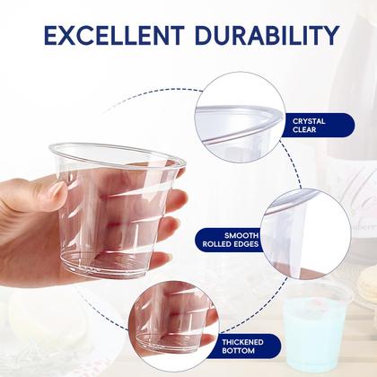 Imagem de Copos de plástico JOLLY CHEF 9 onças (270 mL) Crystal Clear PET x100