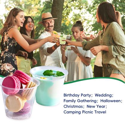 Imagem de Copos de plástico JOLLY CHEF 9 onças (270 mL) Crystal Clear PET x100