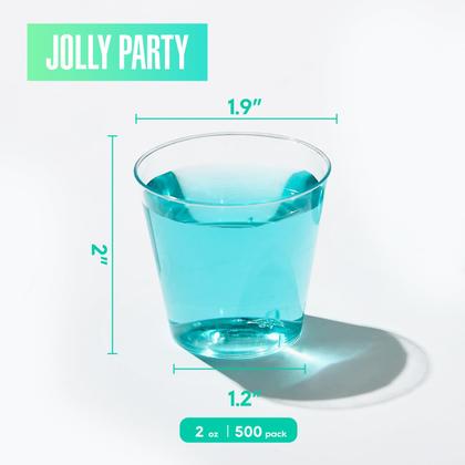 Imagem de Copos de plástico JOLLY PARTY 60 ml, pacote com 500 unidades, descartáveis