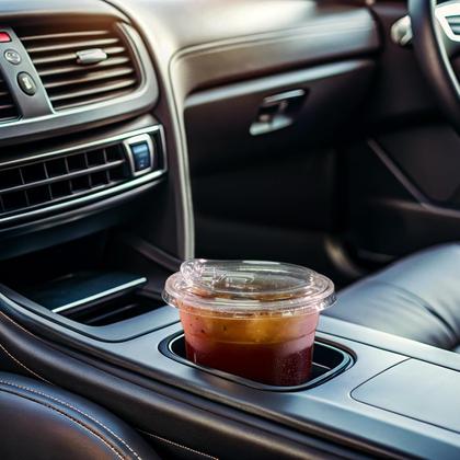 Imagem de Copos de plástico Turbo Bee 350 ml 200 conjuntos com tampas sem palha