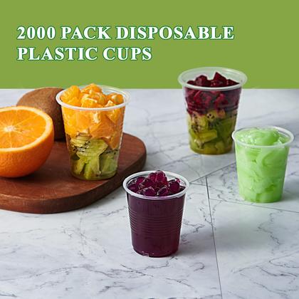 Imagem de Copos de plástico Vplus 3oz Clear Pack 2000 para degustação de enxaguante bucal
