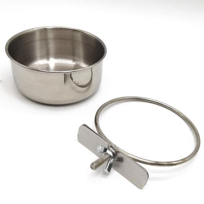 Imagem de Copos de prato para alimentação de pássaros RONYOUNG, aço inoxidável, 300 mL, 2 unidades