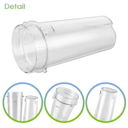 Imagem de Copos de Reposição para Blender Ninja - Pacote com 2 Unidades de 473ml com Tampas