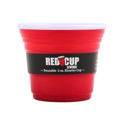 Imagem de Copos de Shot Red Cup Living 60 ml, pacote de plástico reutilizável com 1