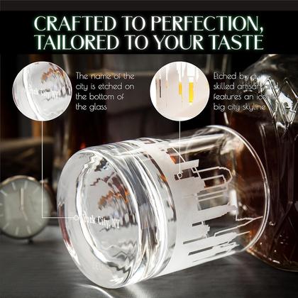 Imagem de Copos de uísque Greenline Goods Skyline New York City Set 2