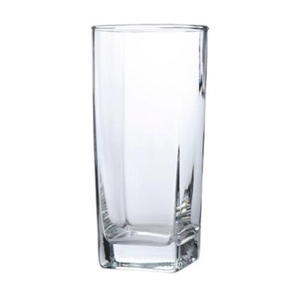 Imagem de Copos de Vidro 320ml Jogo 6 Transparente 6 Cinza Texas Agua