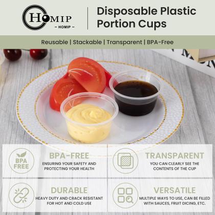 Imagem de Copos descartáveis de plástico HOMIP 120mL (sem tampas) x200
