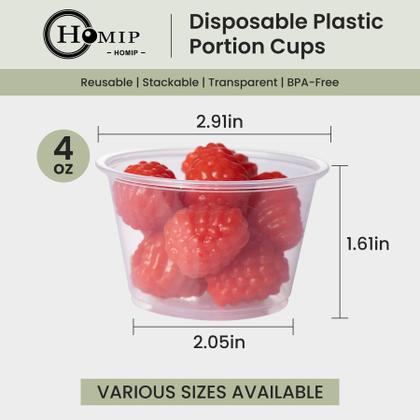 Imagem de Copos descartáveis de plástico HOMIP 120mL (sem tampas) x200