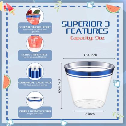 Imagem de Copos Descartáveis de Plástico Skylety Halloween - 9 Oz (100 Unidades)