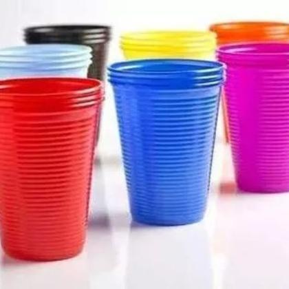 Imagem de Copos Descartaveis Festa Aniversario Colorido Plastico Evento