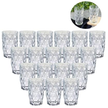 Imagem de Copos Diamante Transparente Mesa Posta 370ML Grosso 18 UN