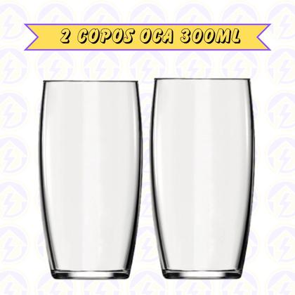 Imagem de Copos Oca Redondo Resistente Transparente Bebidas Nadir 2 UN