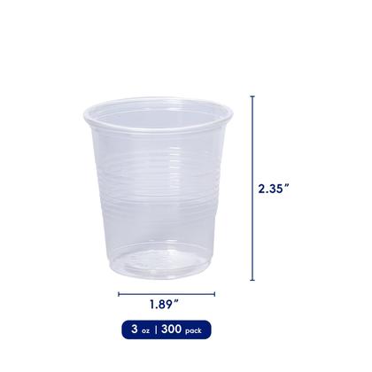 Imagem de Copos plásticos descartáveis JOLLY CHEF 90mL (pacote de 300)