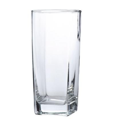 Imagem de Copos Texas BALI Quadrado Vidro Transparente Mesa Posta 320ml 2 UNIDADES