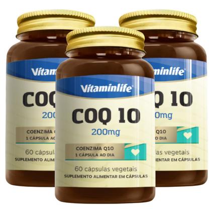 Imagem de COQ10 Coenzima Q10 Diversas Quantidades 200mg 60 Cápsulas Vegetais Vitaminlife