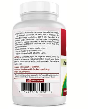 Imagem de CoQ10 Premium Formula 200mg 60 capsulas Best Naturals Importada EUA