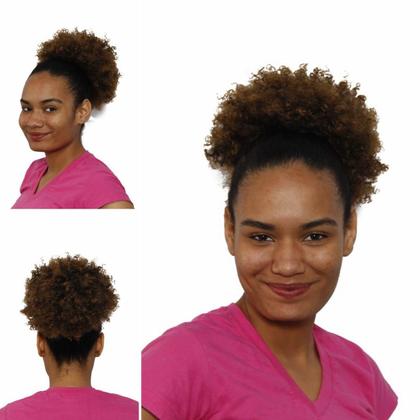 Imagem de Coque Afro Puff Black Cor Castanho Acobreado 1Bt27 Fibra