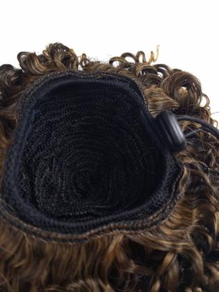 Imagem de Coque Afro Puff Cor Castanho Acobreado 1Bt27 Fibra Japonesa