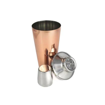 Imagem de Coqueteleira Rose Bronze Aço Inox Tampa Filtro Dosador 750ml - MIMO
