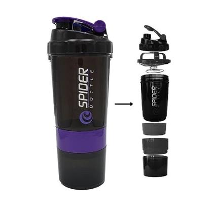 Imagem de Coqueteleira Shaker 500ml Spider Bottle 3  Academia Roxo