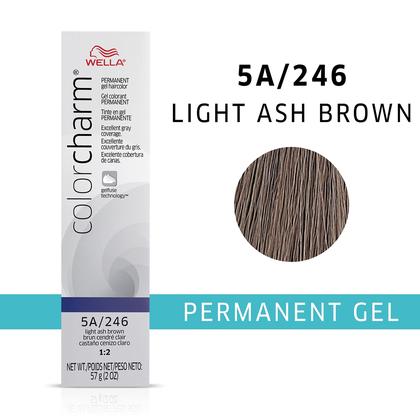 Imagem de Cor de cabelo WELLA Color Charm Permanent Gel 5A Light Ash Brown