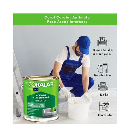 Imagem de Coral Tinta Interior Acrílico Desempenho Branco 3,6lts