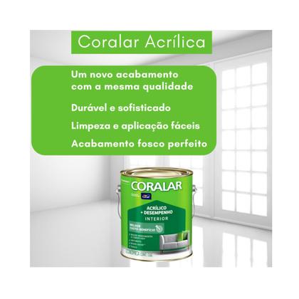 Imagem de Coral Tinta Interior Acrílico Desempenho Branco 3,6lts