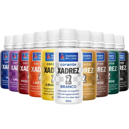 Imagem de Corante Líquido Xadrez Sherwin Williams 50ml 12 Peças Verde