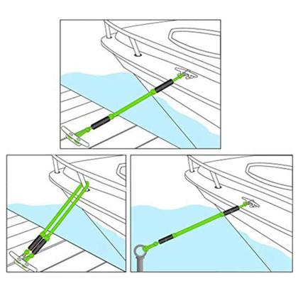 Imagem de Corda Amarraçao Jet Sky Embarcaçao Elastica Mosquetao Aço