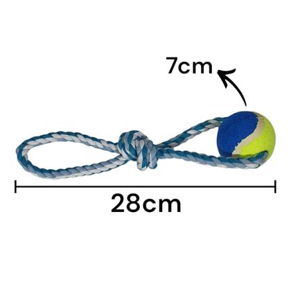 Imagem de Corda Com Nó De Brinquedo Para Cães Raças Médias Resistente