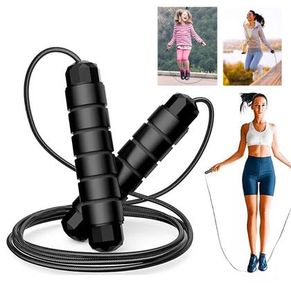 Imagem de Corda De Pular Aço Speed Rope exercício funcional Profissional 2,8M