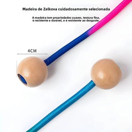 Imagem de Corda De Pular Arco-Íris 5M Com Cabo Antiderrapante Para Crianças Estudantes Esportes Ao Ar Livre