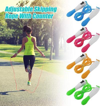 Imagem de Corda De Pular Com Contador Profissional Academia Conta Giros
