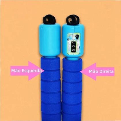 Imagem de Corda De Pular e Contador 2,5Mt exercício funcional Academia Ginastica