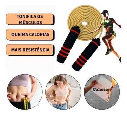 Imagem de Corda De Pular Exercício Funcional exercício funcional Academia Jumpe Cardiovascular Pula Corda Boxe Hit Luta