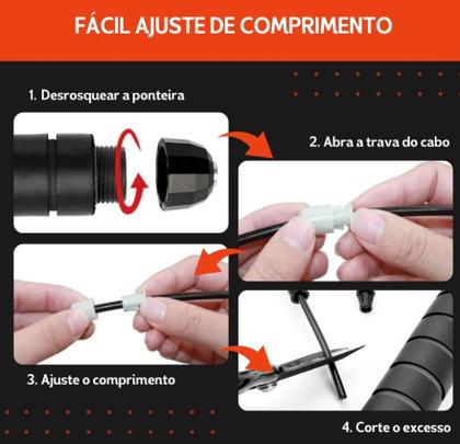 Imagem de Corda de pular Exercício Funcional profissional 3M aço