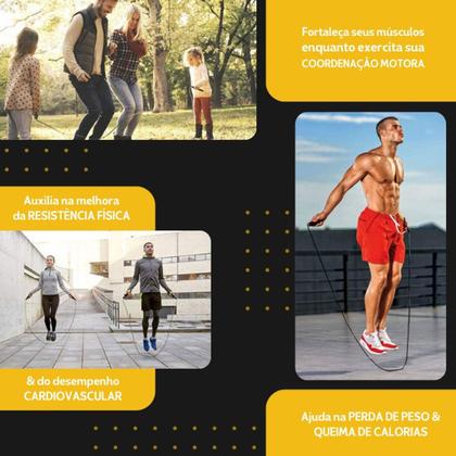 Imagem de Corda de Pular Exercício Funcional Profissional 3M - NL