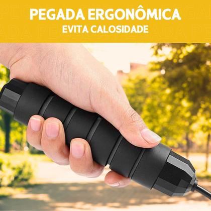 Imagem de Corda de Pular Exercício Funcional Profissional 3M - NL