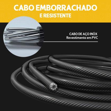 Imagem de Corda de Pular Exercício Funcional Profissional 3M - NL