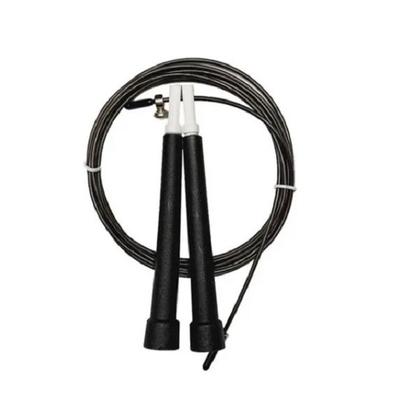 Imagem de Corda De Pular Exercício Funcional Speed Rope Rolamento 2,8m Cabo De Aço Cor Preta