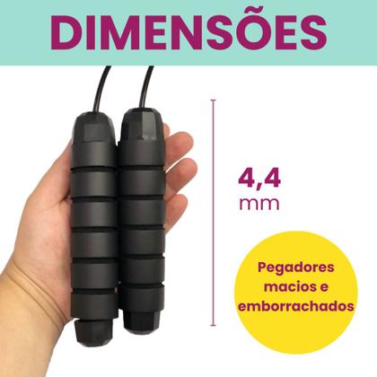 Imagem de Corda de Pular Profissional 3 Metros Regulável Kaftor