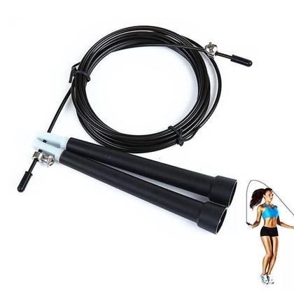 Imagem de Corda De Pular Rolamento Cabo De Aço Profissional Exercício Funcional